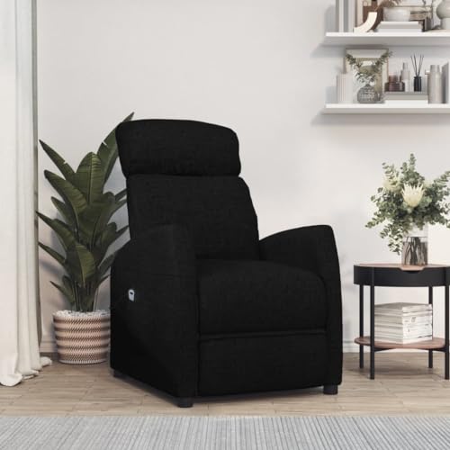 HOMEELIKE Aufstehsessel Schwarz Stoff von HOMEELIKE
