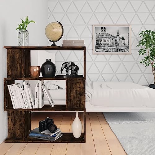 HOMEELIKE B¨¹cherregal/Raumteiler R?uchereiche 80x24x96 cm Holzwerkstoff von HOMEELIKE