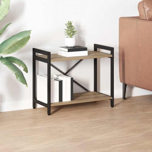 HOMEELIKE B¨¹cherregal Eiche handwerklich 60 x 30 x 48,5 cm Holzwerkstoff HOMEELIKE B¨¹cherregal Eiche handwerklich 60 x 30 x 48,5 cm Holzwerkstoff von HOMEELIKE