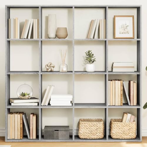 HOMEELIKE B¨¹cherregal Grau Sonoma 137,5x29x137,5 cm Holzwerkstoff HOMEELIKE B¨¹cherregal Grau Sonoma 137,5x29x137,5 cm Holzwerkstoff von HOMEELIKE