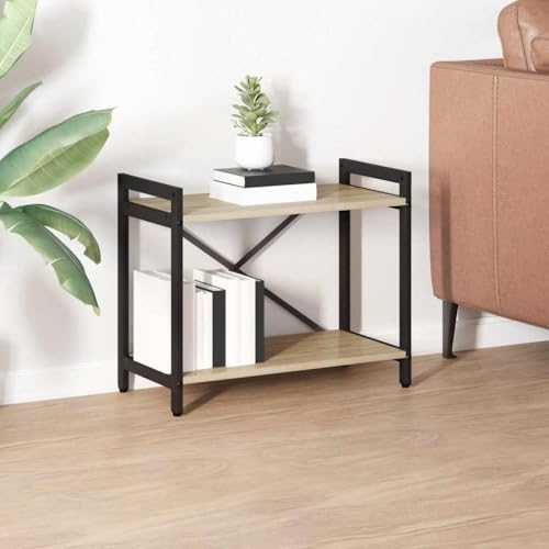 HOMEELIKE B¨¹cherregal Sonoma Eiche 60 x 30 x 48,5 cm Holzwerkstoff HOMEELIKE B¨¹cherregal Sonoma Eiche 60 x 30 x 48,5 cm Holzwerkstoff von HOMEELIKE