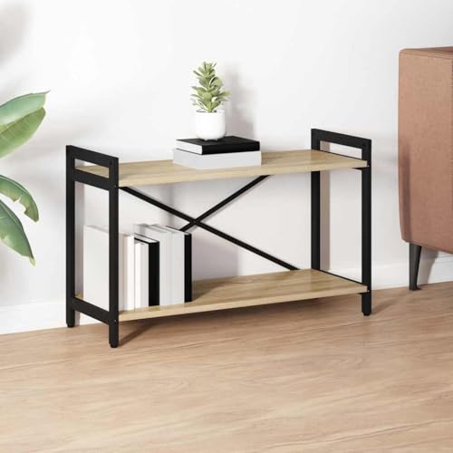 HOMEELIKE B¨¹cherregal Sonoma Eiche 80 x 30 x 48,5 cm Holzwerkstoff HOMEELIKE B¨¹cherregal Sonoma Eiche 80 x 30 x 48,5 cm Holzwerkstoff von HOMEELIKE