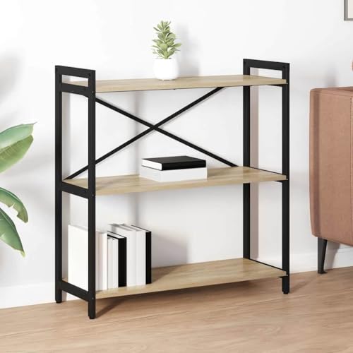 HOMEELIKE B¨¹cherregal Sonoma Eiche 80 x 30 x 83 cm Holzwerkstoff HOMEELIKE B¨¹cherregal Sonoma Eiche 80 x 30 x 83 cm Holzwerkstoff von HOMEELIKE