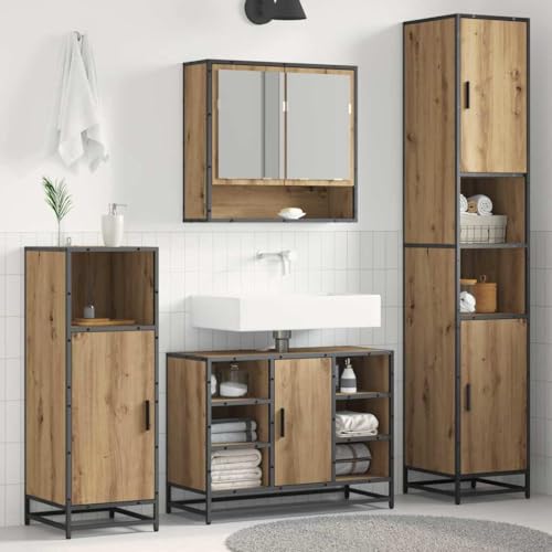 HOMEELIKE Badezimmer Schrank Eiche handwerklich 35 x 37,5 x 188,5 cm HOMEELIKE Badezimmer Schrank Eiche handwerklich 35 x 37,5 x 188,5 cm von HOMEELIKE