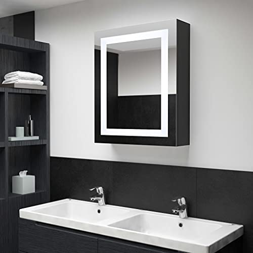 HOMEELIKE Badezimmer Schrank mit LED Licht und Spiegel ¨C Modernes Design von HOMEELIKE