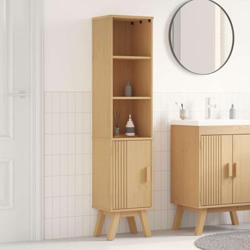 HOMEELIKE Badezimmer Schrank mit Regal Olden Braun 35 x 30 x 159 cm HOMEELIKE Badezimmer Schrank mit Regal Olden Braun 35 x 30 x 159 cm von HOMEELIKE