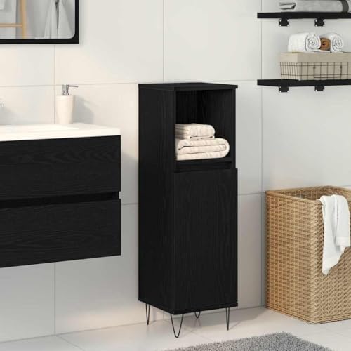 HOMEELIKE Badezimmer Schrank mit Speicher Schwarze Eiche 30 x 30 x 100 cm HOMEELIKE Badezimmer Schrank mit Speicher Schwarze Eiche 30 x 30 x 100 cm von HOMEELIKE
