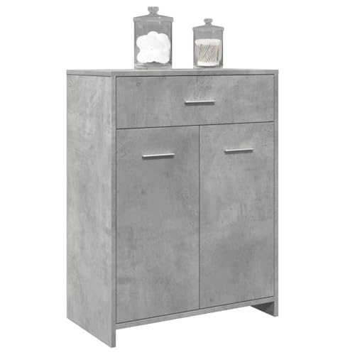 HOMEELIKE Badezimmerschrank Betongrau 60x33x80 cm Holzwerkstoff HOMEELIKE Badezimmerschrank Betongrau 60x33x80 cm Holzwerkstoff von HOMEELIKE