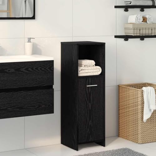 HOMEELIKE Badezimmerschrank aus schwarzer Eiche, 30 x 30 x 95 cm, Holzwerkstoff HOMEELIKE Badezimmerschrank aus schwarzer Eiche, 30 x 30 x 95 cm, Holzwerkstoff von HOMEELIKE