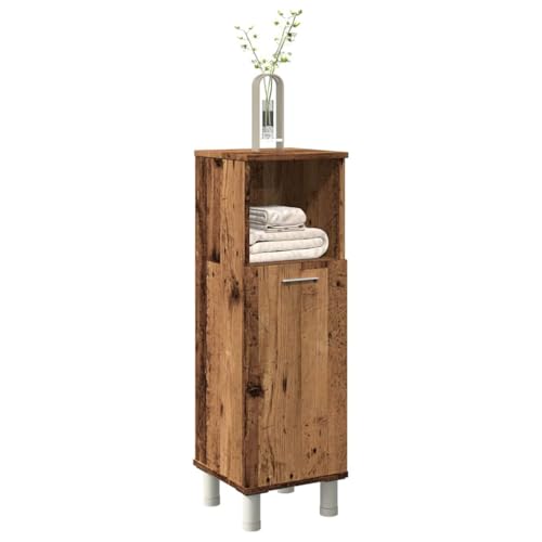 HOMEELIKE Badschrank Altholz-Optik 30x30x95 cm Holzwerkstoff von HOMEELIKE