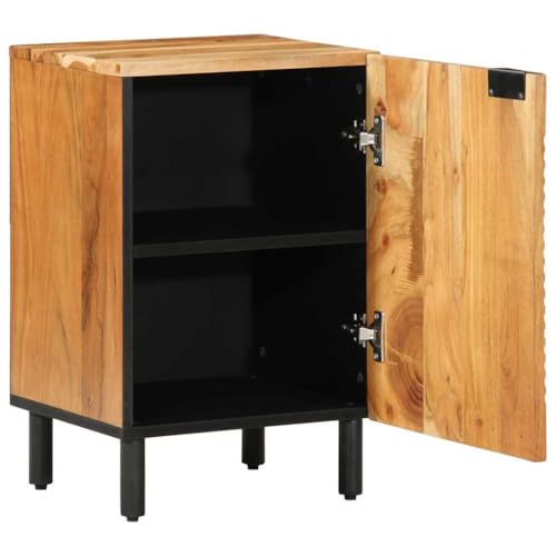 HOMEELIKE Badschrank mit Regal Braun 38 x 33.5 x 58 cm Massivholz Akazie HOMEELIKE Badschrank mit Regal Braun 38 x 33.5 x 58 cm Massivholz Akazie von HOMEELIKE
