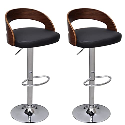 HOMEELIKE Barhocker 2 STK. Bugholz von HOMEELIKE