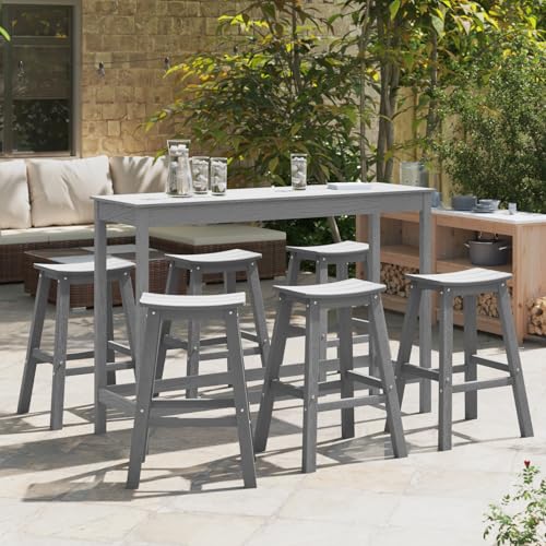 HOMEELIKE Barhocker 9 St¨¹ck Hellgrau HDPE HOMEELIKE Barhocker 9 St¨¹ck Hellgrau HDPE von HOMEELIKE