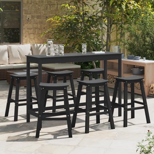 HOMEELIKE Barhocker 9 St¨¹ck Schwarz HDPE HOMEELIKE Barhocker 9 St¨¹ck Schwarz HDPE von HOMEELIKE