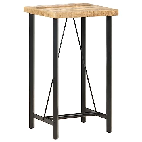 HOMEELIKE Bartisch 60x60x107 cm Raues Mangoholz von HOMEELIKE
