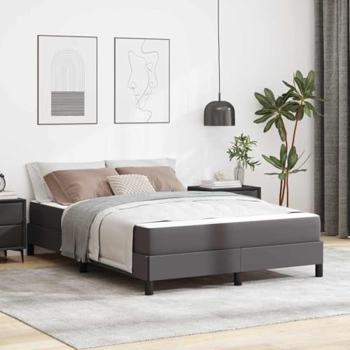 HOMEELIKE Bett Sonstiges Grau 140 x 200 cm Kunstleder HOMEELIKE Bett Sonstiges Grau 140 x 200 cm Kunstleder von HOMEELIKE