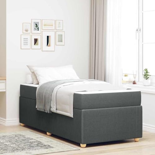 HOMEELIKE Bettgestell Sonstiges Dunkelgrau 90 x 200 cm Stoff HOMEELIKE Bettgestell Sonstiges Dunkelgrau 90 x 200 cm Stoff von HOMEELIKE