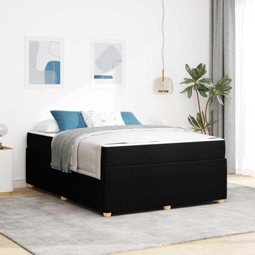 HOMEELIKE Bettgestell Sonstiges Schwarz 140 x 200 cm Stoff HOMEELIKE Bettgestell Sonstiges Schwarz 140 x 200 cm Stoff von HOMEELIKE