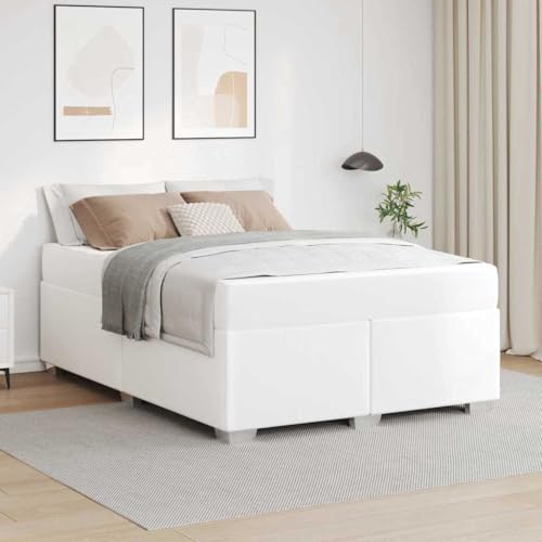 HOMEELIKE Bettgestell Sonstiges Wei? 140 x 200 cm Kunstleder HOMEELIKE Bettgestell Sonstiges Wei? 140 x 200 cm Kunstleder von HOMEELIKE