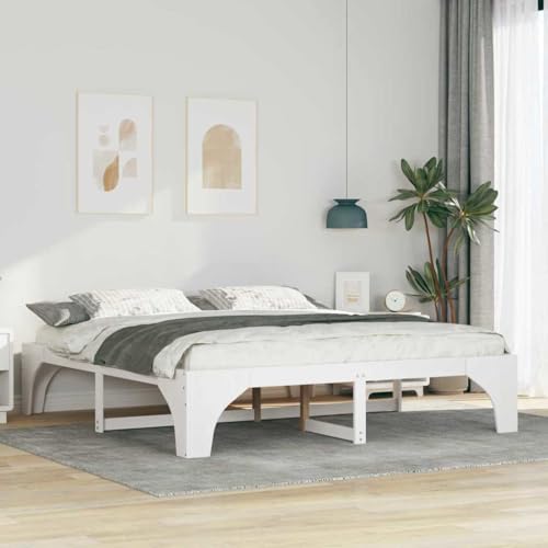 HOMEELIKE Bodenbettgestell Wei? 180 x 200 cm Massivholz Kiefer HOMEELIKE Bodenbettgestell Wei? 180 x 200 cm Massivholz Kiefer von HOMEELIKE