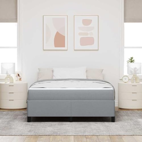 HOMEELIKE Boxspringbett Hellgrau, Schwarz 140 x 200 cm HOMEELIKE Boxspringbett Hellgrau, Schwarz 140 x 200 cm von HOMEELIKE