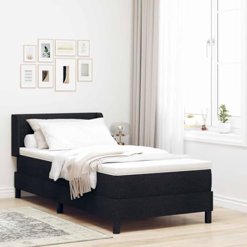 HOMEELIKE Boxspringbett Schwarz 100 x 200 cm Stoff und Schaum HOMEELIKE Boxspringbett Schwarz 100 x 200 cm Stoff und Schaum von HOMEELIKE