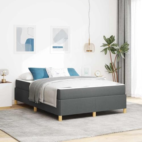 HOMEELIKE Boxspringbett Schwarz und Braun und Wei? 160 x 200 cm Stoff HOMEELIKE Boxspringbett Schwarz und Braun und Wei? 160 x 200 cm Stoff von HOMEELIKE