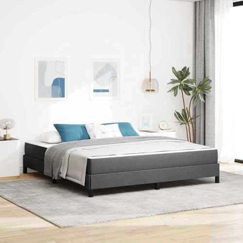HOMEELIKE Boxspringbett Sonstiges Dunkelgrau 180 x 200 cm Stoff HOMEELIKE Boxspringbett Sonstiges Dunkelgrau 180 x 200 cm Stoff von HOMEELIKE