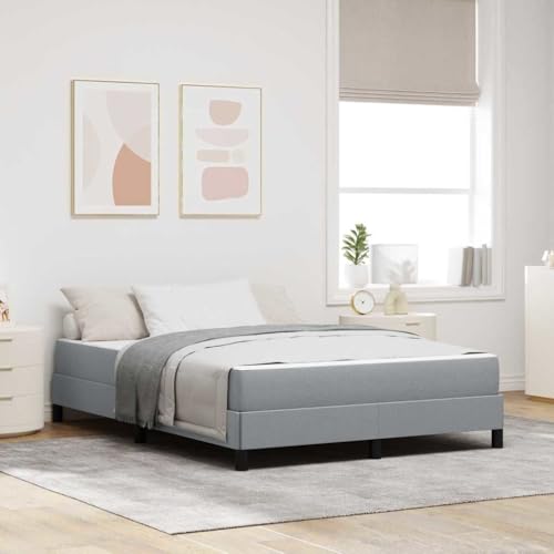 HOMEELIKE Boxspringbett Sonstiges Hellgrau 140 x 200 cm Stoff HOMEELIKE Boxspringbett Sonstiges Hellgrau 140 x 200 cm Stoff von HOMEELIKE