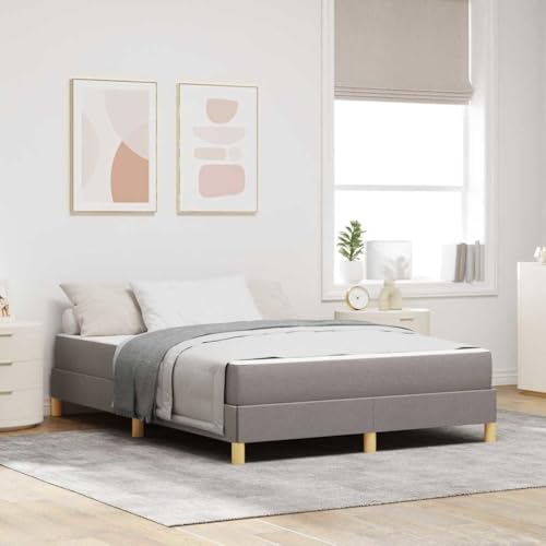 HOMEELIKE Boxspringbett Taupe, Braun 140 x 200 cm Stoff, Ingenieurholz HOMEELIKE Boxspringbett Taupe, Braun 140 x 200 cm Stoff, Ingenieurholz von HOMEELIKE