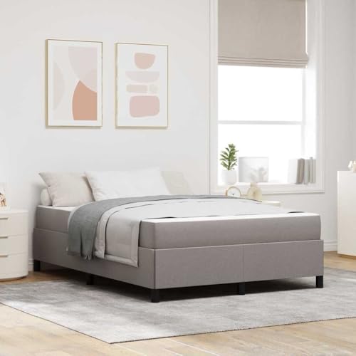 HOMEELIKE Boxspringbett Taupe, Schwarz 140 x 200 cm Stoff, Ingenieurholz HOMEELIKE Boxspringbett Taupe, Schwarz 140 x 200 cm Stoff, Ingenieurholz von HOMEELIKE