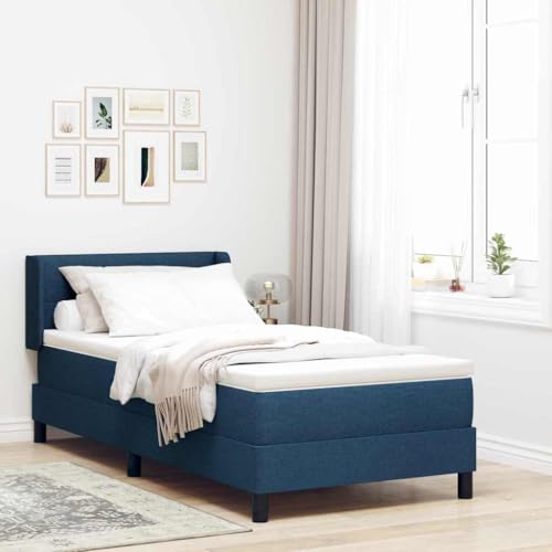 HOMEELIKE Boxspringbett mit Matratze mit Matratze Blau 90 x 200 cm HOMEELIKE Boxspringbett mit Matratze mit Matratze Blau 90 x 200 cm von HOMEELIKE