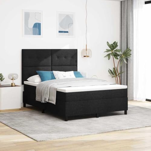 HOMEELIKE Boxspringbett mit Matratze und LED-Licht in Schwarz, 140 x 200 cm HOMEELIKE Boxspringbett mit Matratze und LED-Licht in Schwarz, 140 x 200 cm von HOMEELIKE