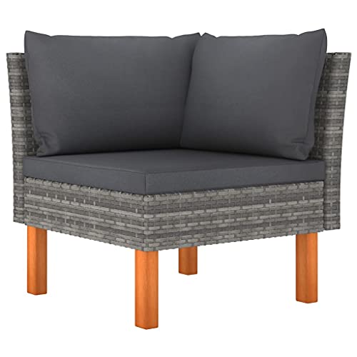 HOMEELIKE Ecksofa Poly Rattan und Eukalyptus Massivholz HOMEELIKE Ecksofa Poly Rattan und Eukalyptus Massivholz von HOMEELIKE