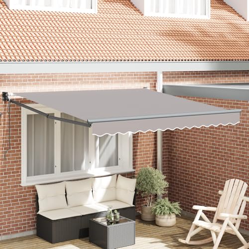 HOMEELIKE Automatische Markise 300x250 cm Stabler Aluminiumrahmen UV-Schutz Fuer Freiraum HOMEELIKE Automatische Markise 300x250 cm Stabler Aluminiumrahmen UV-Schutz Fuer Freiraum von HOMEELIKE
