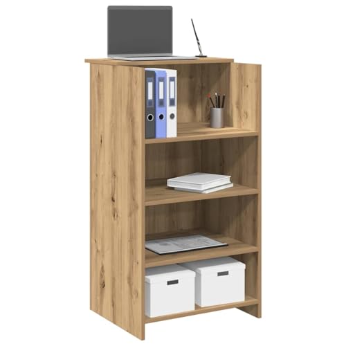 HOMEELIKE Empfangstheke Artisan-Eiche 55x50x103,5 cm Holzwerkstoff von HOMEELIKE