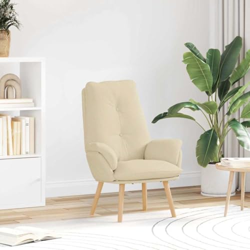 HOMEELIKE Entspannungsstuhl Creme 69 x 74 x 93 cm Stoff HOMEELIKE Entspannungsstuhl Creme 69 x 74 x 93 cm Stoff von HOMEELIKE