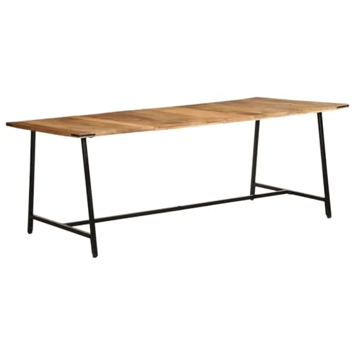HOMEELIKE Esstisch 200x100x75 cm Massivholz Mango von HOMEELIKE