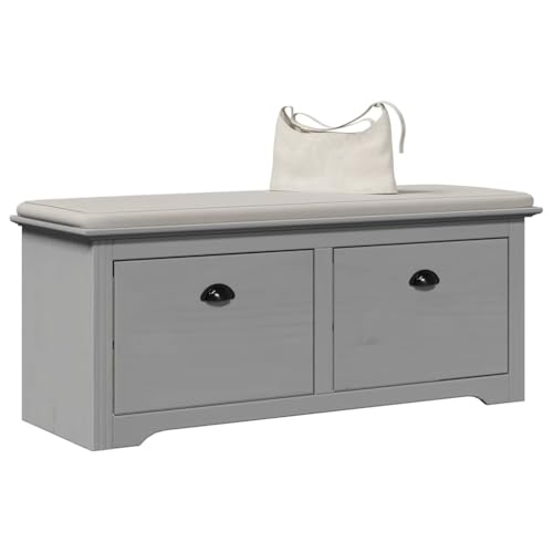 HOMEELIKE Flurbank BODO Grau 114x40x45 cm HOMEELIKE Flurbank BODO Grau 114x40x45 cm von HOMEELIKE