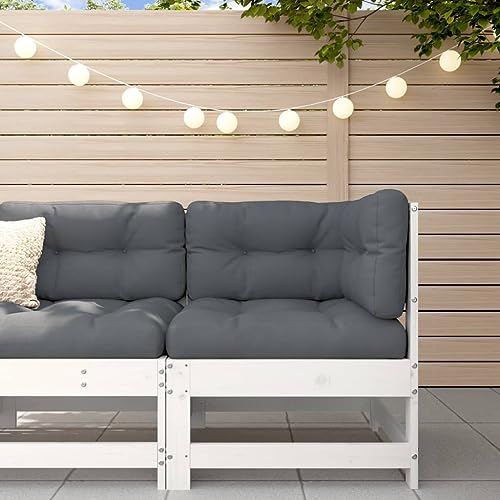 HOMEELIKE Garten-Ecksofa Weiss Massivholz Kiefer HOMEELIKE Garten-Ecksofa Weiss Massivholz Kiefer von HOMEELIKE