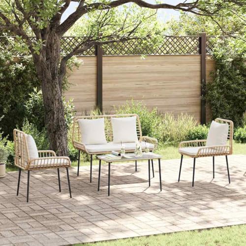 HOMEELIKE Garten Essgruppe 3 pcs Schwarz, Anthrazit 109 x 63 x 83 cm von HOMEELIKE