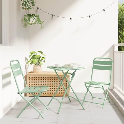 HOMEELIKE Garten Klappstuhl 2 pcs Gr¨¹n 55 x 56,5 x 91cm Stahl HOMEELIKE Garten Klappstuhl 2 pcs Gr¨¹n 55 x 56,5 x 91cm Stahl von HOMEELIKE