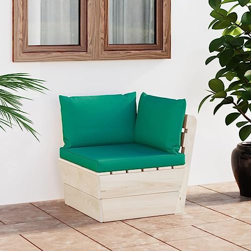 HOMEELIKE Garten-Paletten-Ecksofa mit Kissen Impraegniertes Fichtenholz HOMEELIKE Garten-Paletten-Ecksofa mit Kissen Impraegniertes Fichtenholz von HOMEELIKE
