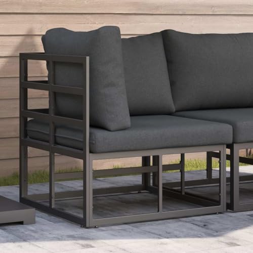 HOMEELIKE Gartenm?Bel-Sets mit Kissen mit Kissen Schwarz und Anthrazit HOMEELIKE Gartenm?Bel-Sets mit Kissen mit Kissen Schwarz und Anthrazit von HOMEELIKE