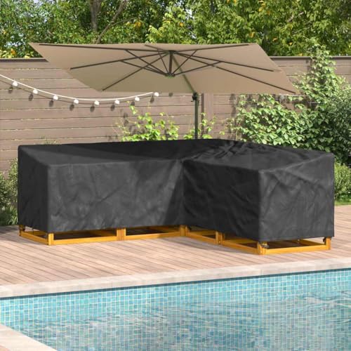 HOMEELIKE Gartenm?belabdeckung 235 x 235 x 80 cm 210D Oxford Stoff von HOMEELIKE