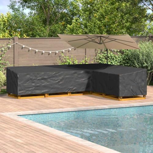 HOMEELIKE Gartenm?belabdeckung 355 x 275 x 80 cm 210D Oxford Stoff von HOMEELIKE