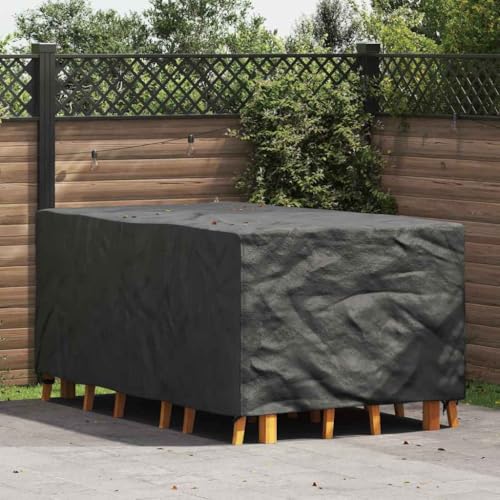 HOMEELIKE Gartenm?belabdeckung Schwarz 143 x 225 x 90 cm 210D von HOMEELIKE