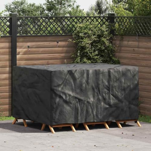 HOMEELIKE Gartenm?belabdeckung Schwarz 180 x 120 x 74 cm 210D von HOMEELIKE