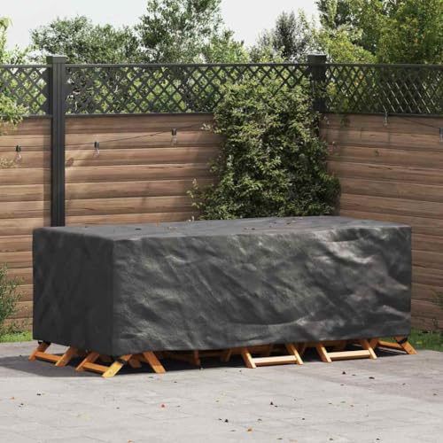 HOMEELIKE Gartenm?belabdeckung Schwarz 220 x 110 x 70 cm 420D von HOMEELIKE