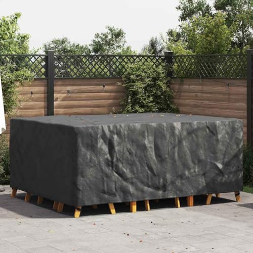 HOMEELIKE Gartenm?belabdeckung Schwarz 220 x 190 x 85 cm 600D von HOMEELIKE